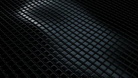 Floating Field of Black Cubes, Background, Exclusive, Reflection Stock Footage 271025528