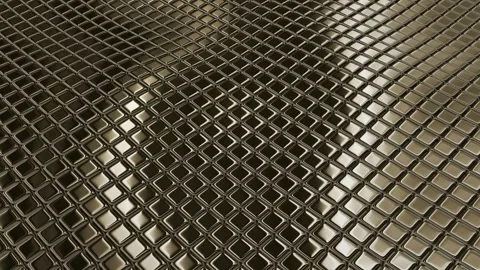 Floating Field of Platinum Cubes, Exclusive, Background, Reflection Stock Footage 271026552