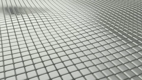 Floating Field of Silver Cubes, Background, Reflection, Exclusive Stock Footage 271025541
