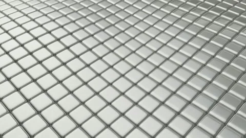 Floating Field of Silver Cubes, Exclusive, Background, Reflection Stock Footage 271025494