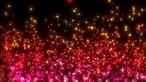 Floating Fiery Bokeh Bubbles Stock Footage 230382383