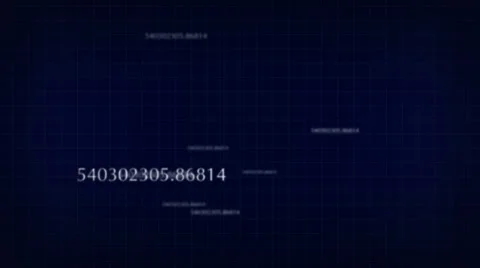 Floating Financial Figures Stock Footage 36070887