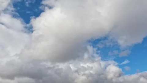 Floating Fluffy Clouds In The Sky Stock Footage 246149190