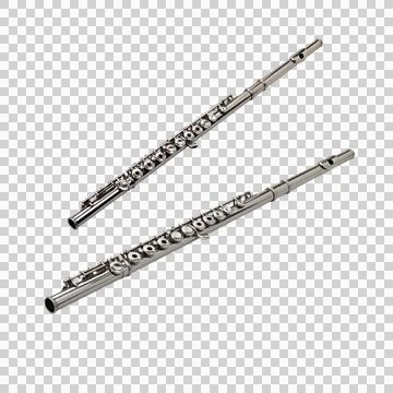 Floating Flute instrument Stock Photos