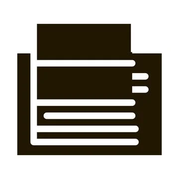 Floating foundation icon Vector Glyph Illustration Stock Illustration