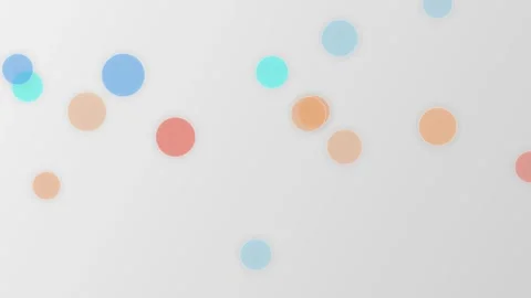 Floating Glassmorphic Spheres on Pastel Pink Gradient Background Stock Footage 341818034