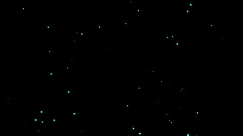 Floating glowing Blue Circle Particles Motion Loop Stock Footage 337278388