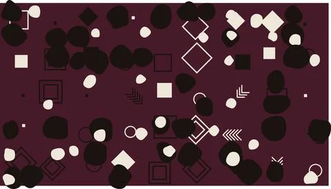 Floating glowing dots in dark space background Stock Illustration