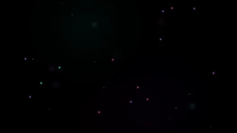 Floating glowing particles sparkling in darkness for dreamy digital backgro.. Stock Footage 345731182