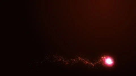 A floating glowing pink light. magical animation Stock Footage 306287781