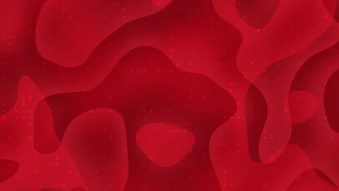 Floating glowing of Red liquid. Abstract wavy background Video stock 285162731