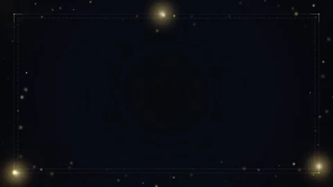 Floating gold particles with glowing light effects on black background for .. Vídeos de archivo 345169303
