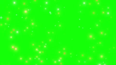 Floating golden light particles on green screen background for video editing Stock Footage 344623827