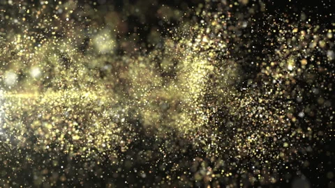 Floating golden particles Stock Footage 170299903