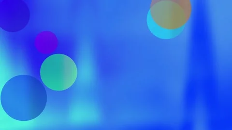 Floating Gradient Orbs Sky Blue Light Background Animation Stock Footage 345146037
