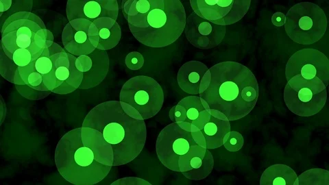 Floating Green Glow Dots Abstract Motion Background Loop 1 Stock Footage 100990800