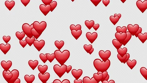Floating heart with alpha channel, 4k Stock Footage 234083025
