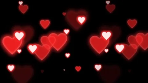 Floating heart backg4pund animations Stock Footage 326977349