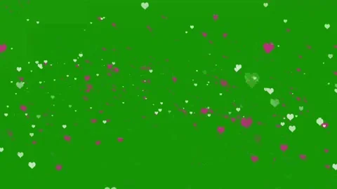 Floating Heart Particles Animation | Romantic Love Hearts Stock Footage 340224146