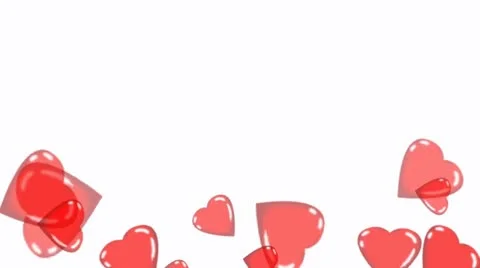 Floating hearts animation Stock Footage 20652536
