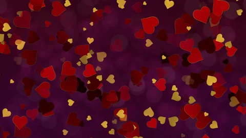 Floating Hearts Background Stock Footage 168896543