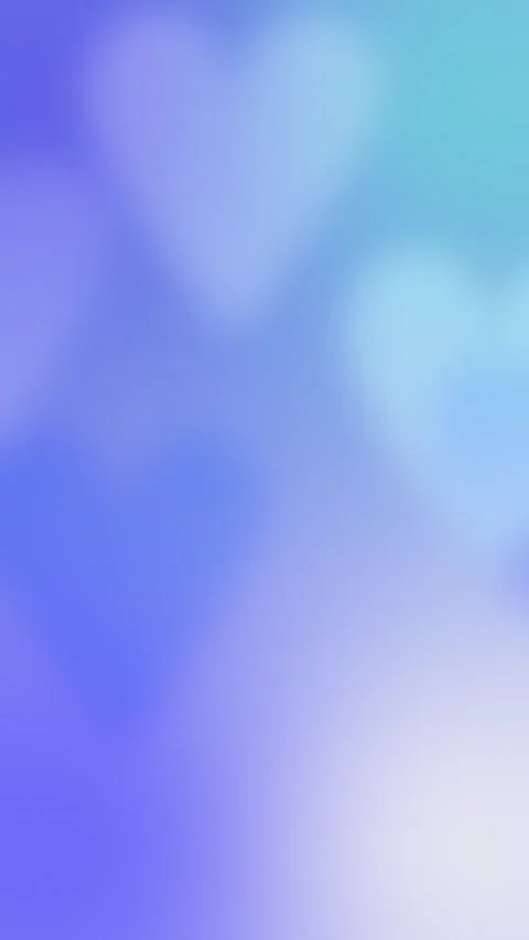 Floating Hearts Blue Vertical Gradient Seamless Loop Background Stock Footage 320668433