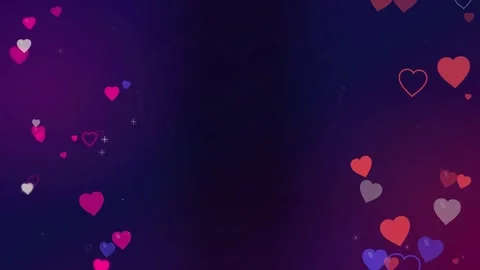 Floating hearts romantic background with copy space Stock Footage 344793197