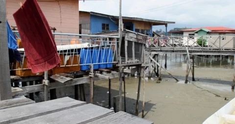 Floating House Stock Footage 100852045