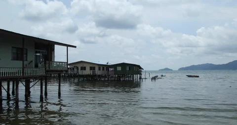 Floating House Video stock 100852207