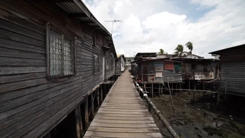 Floating House Video stock 100852596