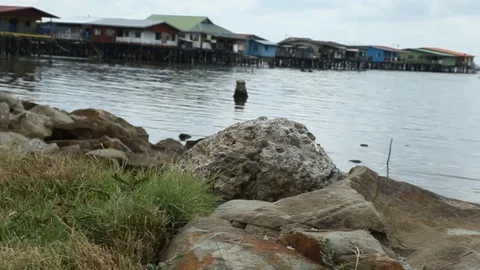 Floating House Stock Footage 100853115