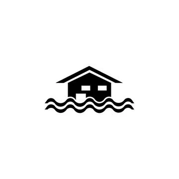 Floating house icon. Elements of real estate transactions icon for concept and Stock Illustration
