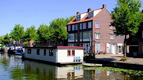 Floating house in the Netherlands. Video stock 275026018