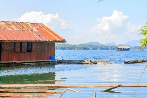 Floating house Stock Photos