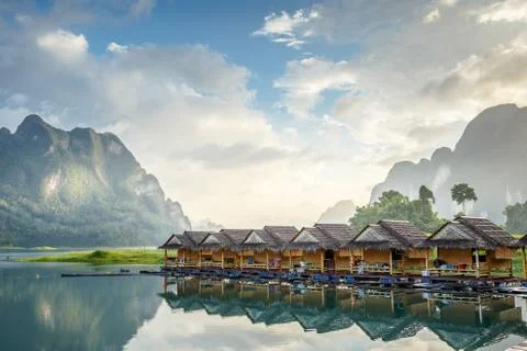 Floating house Stock Photos