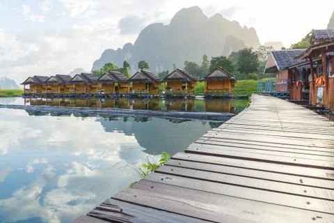 Floating house Stock Photos