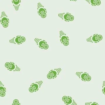 Floating hover robot glyph seamless pattern Illustrazione stock