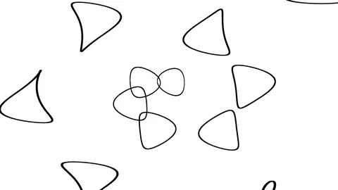 Floating Hyperbolic Paraboloid Paraboloids in 3d Space Endless Loop Video stock 118984693