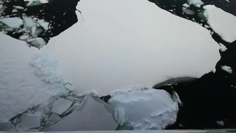 Floating ice in Antarctica 2 Stock Footage 87699151
