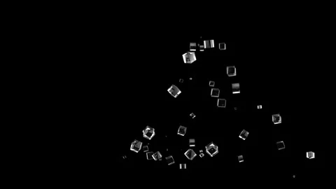 Floating Ice Cubes Stock Footage 243427202