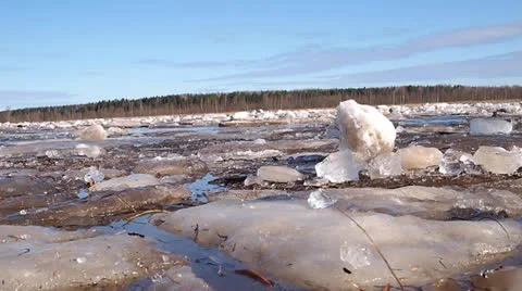 Floating of ice 스톡 동영상 22774791