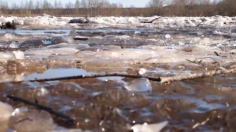 Floating of ice Vídeo Stock 22774842