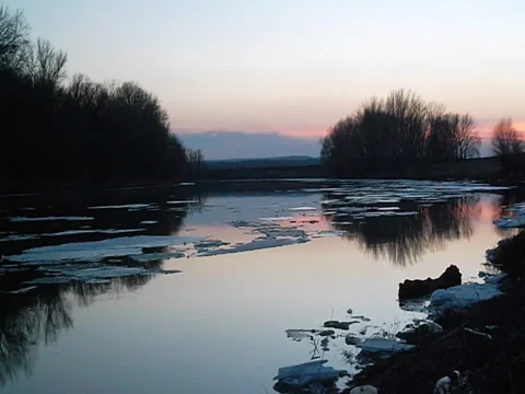 Floating ice Stock Footage 72958977