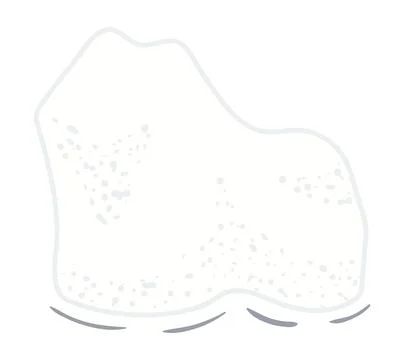 Floating iceberg, drift ice illustration Stock Illustration