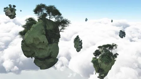 Floating islands Illustration