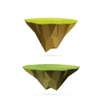 Floating islands Stock Illustration