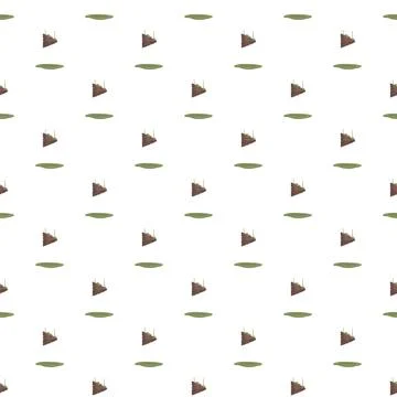 Floating islands repeating pattern for game background Stock Illustration