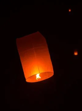 Floating lantern Festiva. Stock Photos