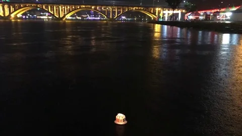 Floating Lantern 库存影片 82874193