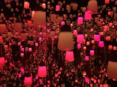 Floating lanterns 写真素材